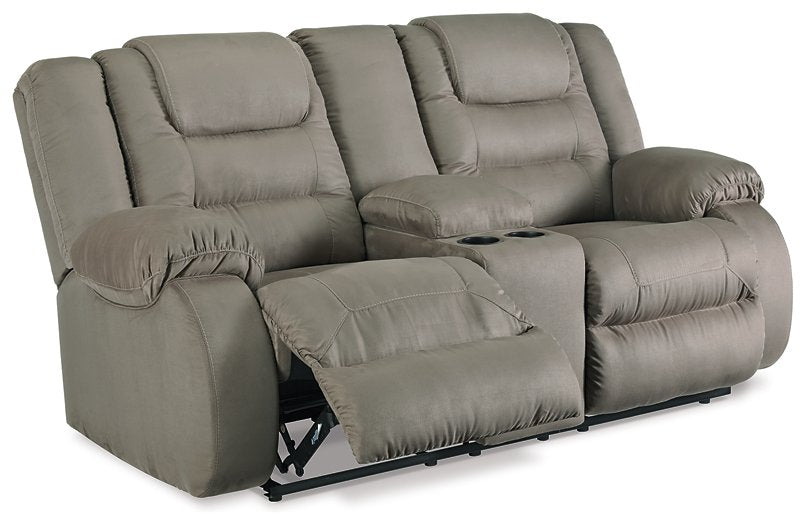 McCade Reclining Loveseat with Console