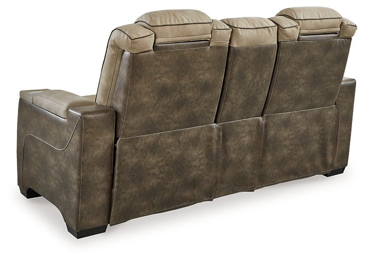 Next-Gen DuraPella Power Reclining Loveseat with Console