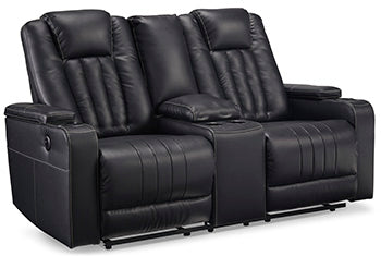 Center Point Reclining Loveseat with Console