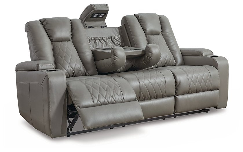 Mancin Reclining Sofa with Drop Down Table