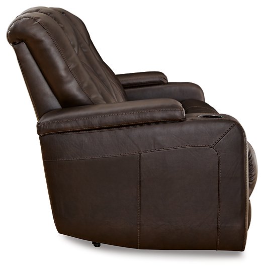 Mancin Reclining Sofa with Drop Down Table