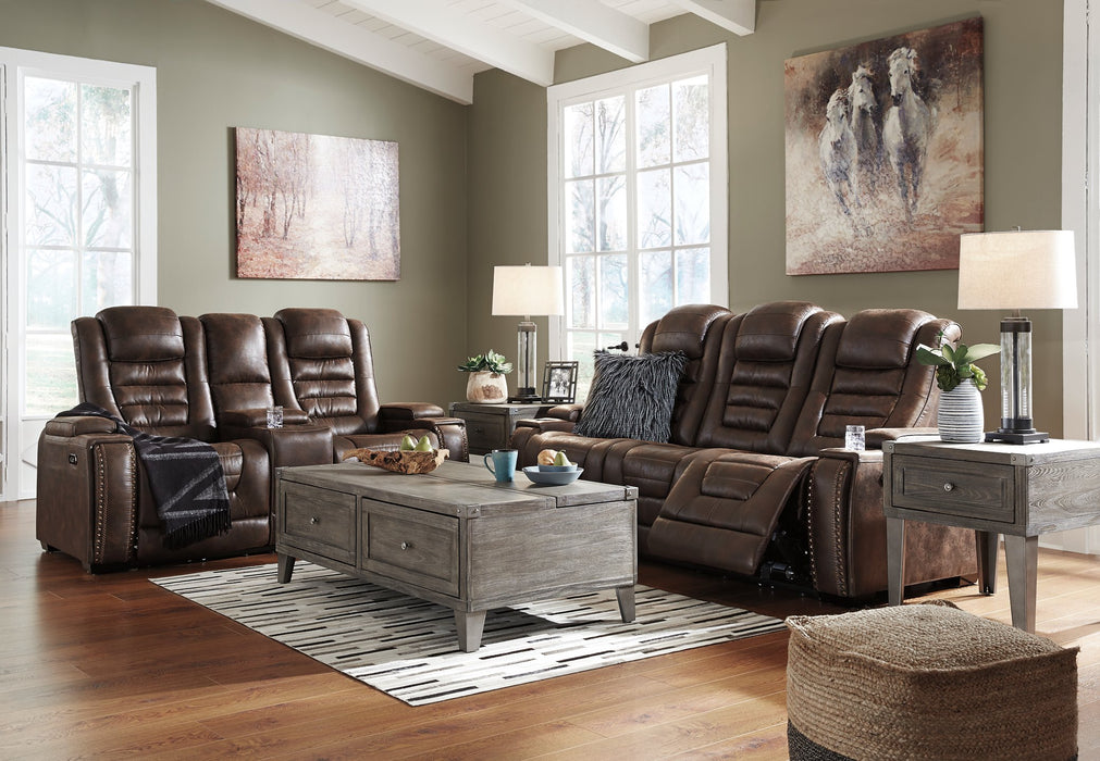 Game Zone Power Reclining Loveseat with Console