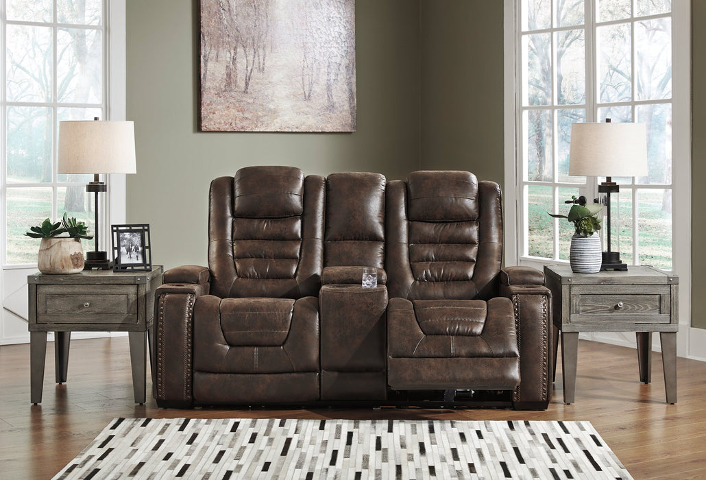 Game Zone Power Reclining Loveseat with Console