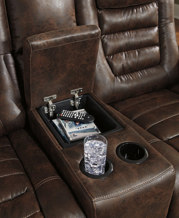 Game Zone Power Reclining Loveseat with Console