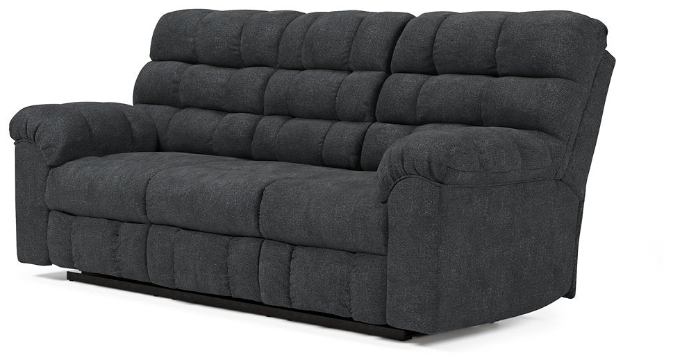 Wilhurst Reclining Sofa with Drop Down Table