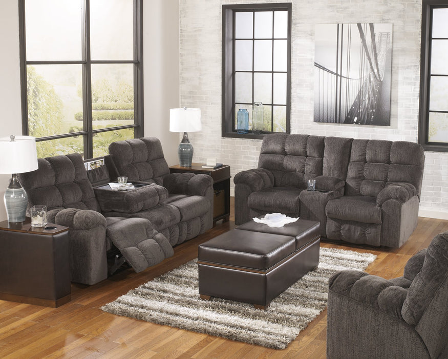 Acieona Reclining Loveseat with Console