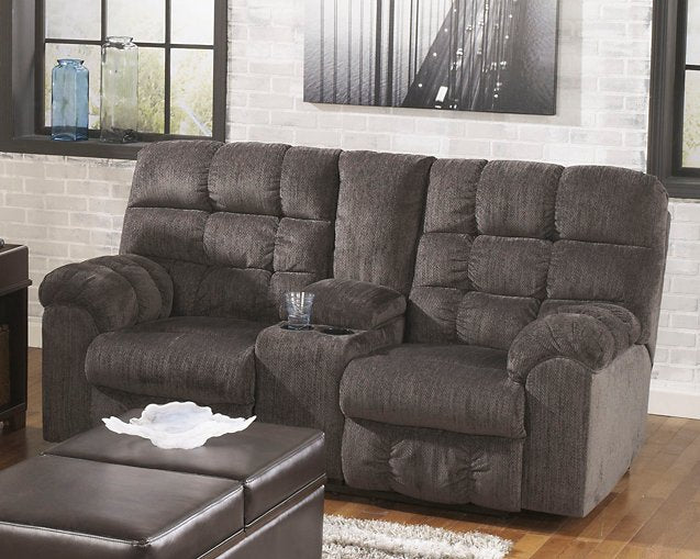 Acieona Reclining Loveseat with Console