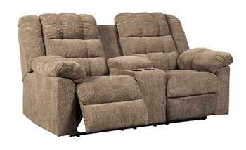 Workhorse Reclining Loveseat with Console