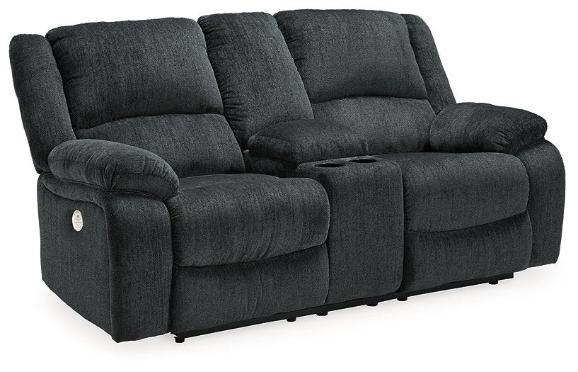 Draycoll Power Reclining Loveseat with Console