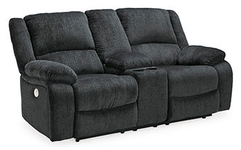 Draycoll Power Reclining Loveseat with Console