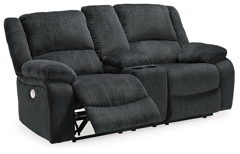 Draycoll Power Reclining Loveseat with Console