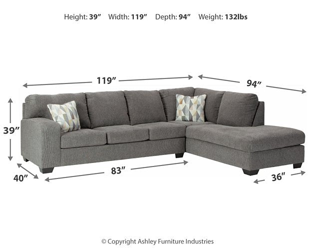 Dalhart 2-Piece Sectional with Chaise