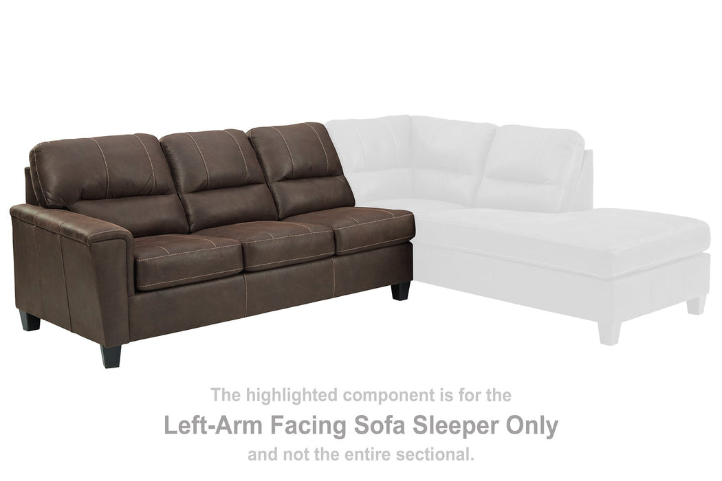 Navi 2-Piece Sleeper Sectional with Chaise