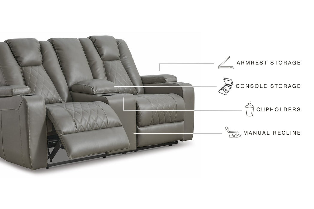 Mancin Reclining Loveseat with Console