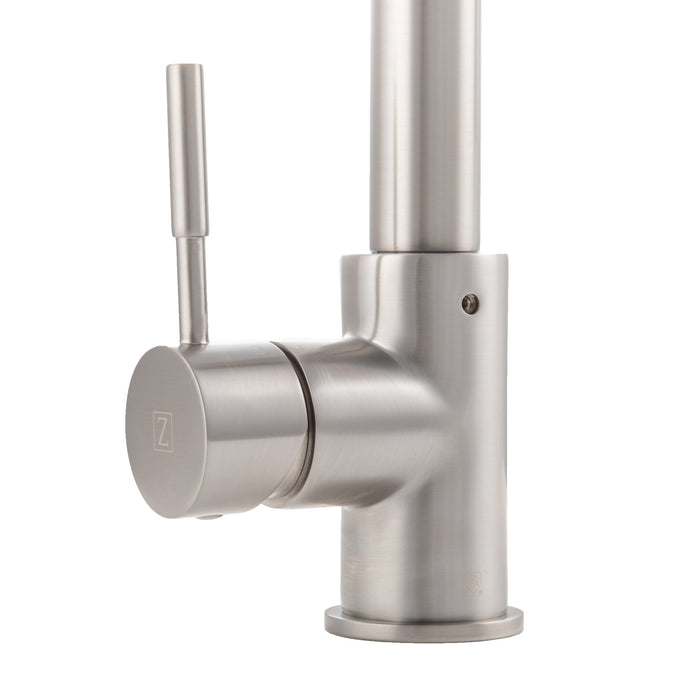 ZLINE Apollo Pull Down Spring Kitchen Faucet in Brushed Nickel (APL-KF-BN)