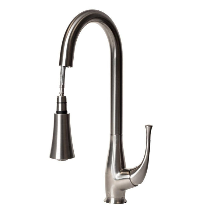 ZLINE Castor Pull Down Kitchen Faucet in Brushed Nickel (CAS-KF-BN)