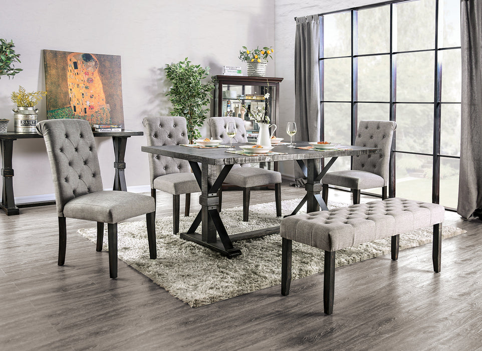 ALFRED 6 Pc. Dining Table Set W/ Bench