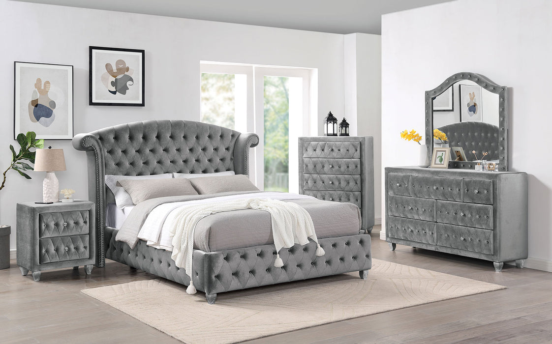 ZOHAR 5 Pc. Queen Bedroom Set w/ 2NS