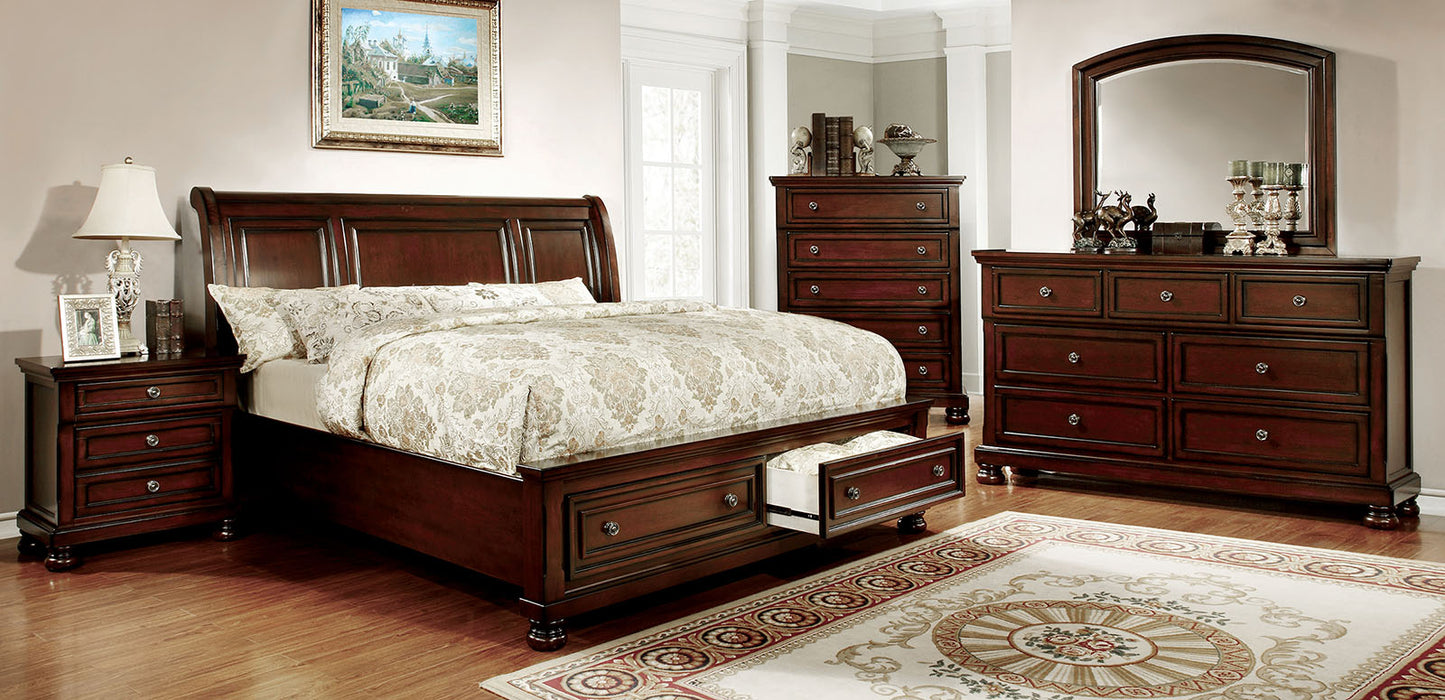 NORTHVILLE Dark Cherry 4 Pc. Queen Bedroom Set