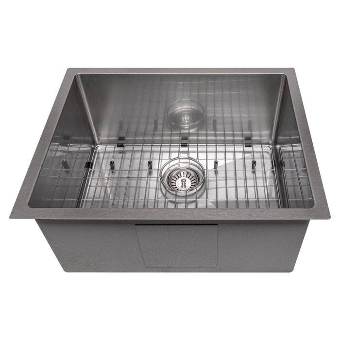 ZLINE Meribel 23 in. Undermount Single Bowl Scratch Resistant Stainless Steel Kitchen Sink with Bottom Grid (SRS-23S)