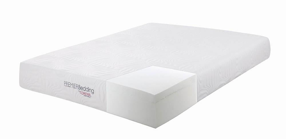 Key White 10-Inch Eastern King Memory Foam Mattress