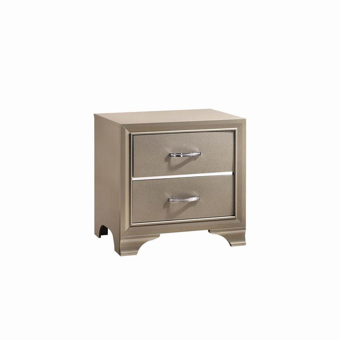 Beaumont Transitional Champagne Nightstand