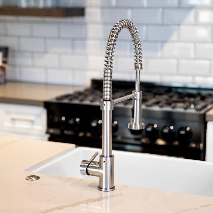 ZLINE Apollo Pull Down Spring Kitchen Faucet in Brushed Nickel (APL-KF-BN)