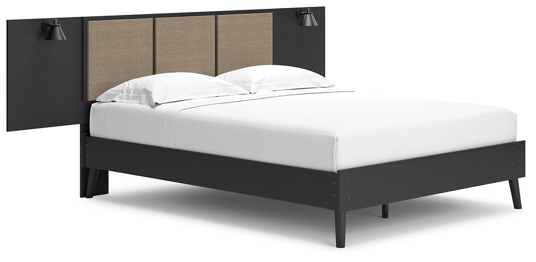 Charlang Panel Bed with 2 Extensions