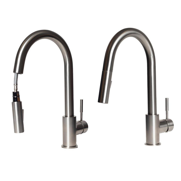 ZLINE Gemini Pull Down Kitchen Faucet in Brushed Nickel (GEM-KF-BN)