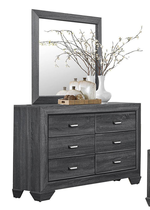 Homelegance Beechnut 6 Drawer Dresser in Gray 1904GY-5