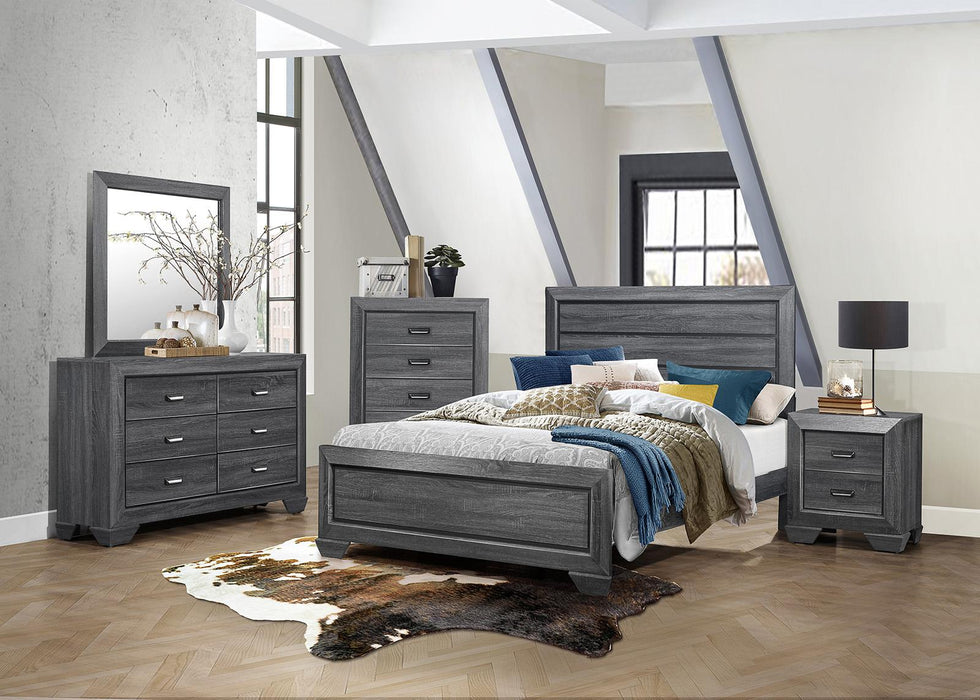 Homelegance Beechnut 5 Drawer Chest in Gray 1904GY-9