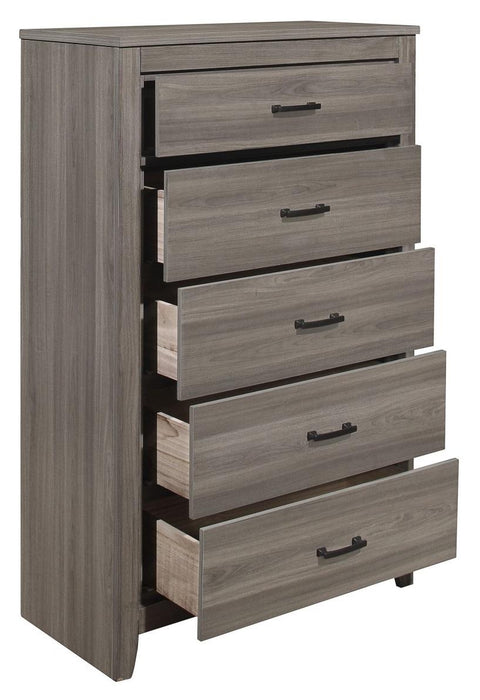 Homelegance Waldorf 5 Drawer Chest in Dark Gray 1902-9