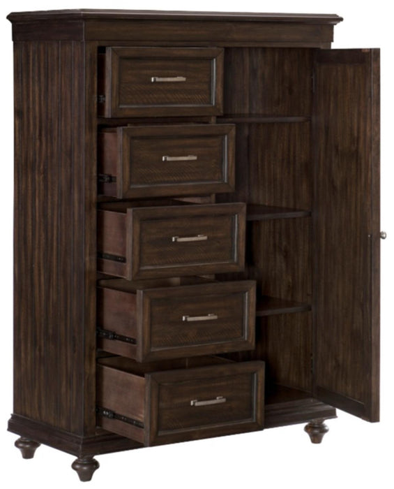 Homelegance Cardona Wardrobe Chest in Driftwood Charcoal 1689-10