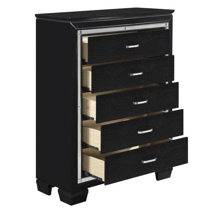 Homelegance Allura Chest in Black 1916BK-9