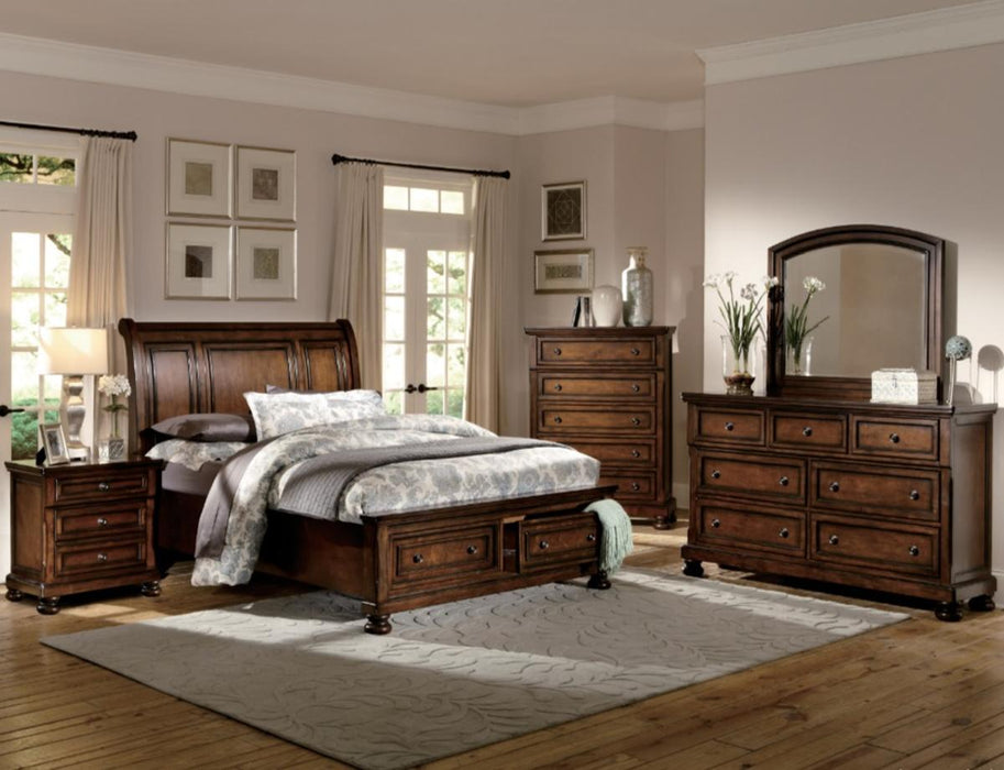 Homelegance Cumberland Nightstand in Brown Cherry 2159-4