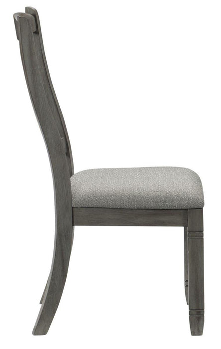 Homelegance Granby Side Chair in Antique Gray (Set of 2) 5627GYS