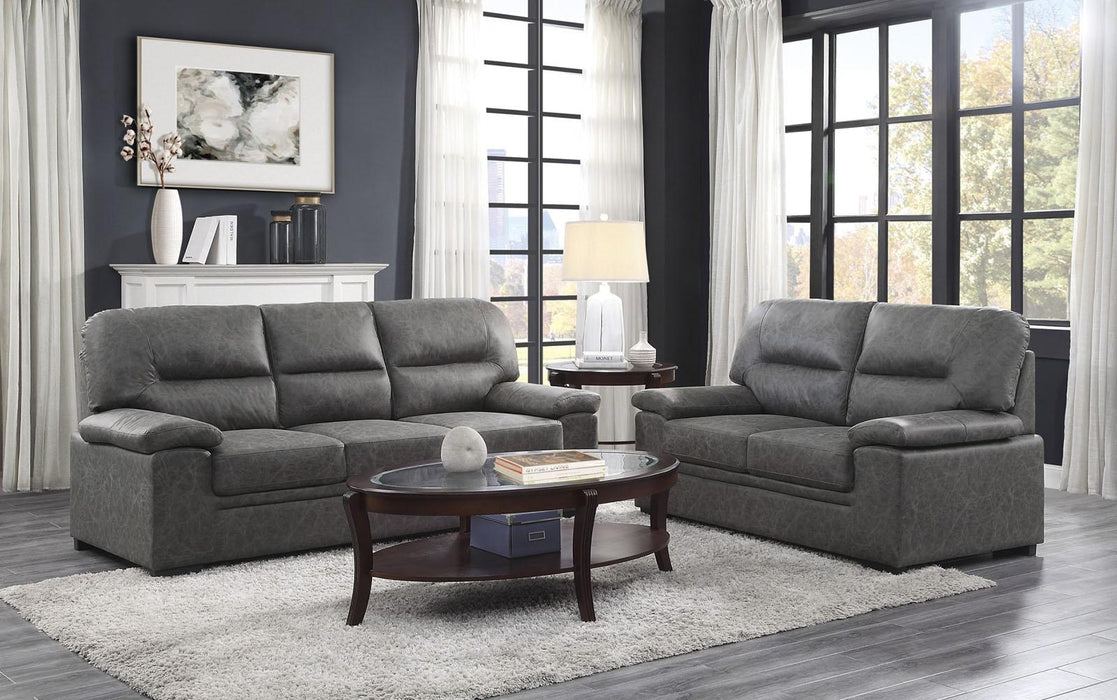 Homelegance Furniture Michigan Sofa in Dark Gray 9407DG-3