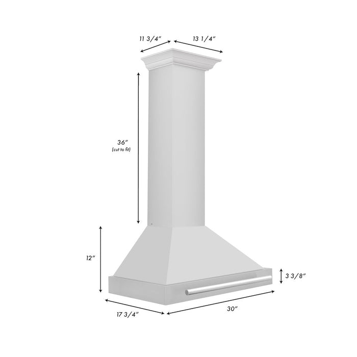 ZLINE Convertible Stainless Steel Range Hood with Stainless Steel Handle (KB4STX)