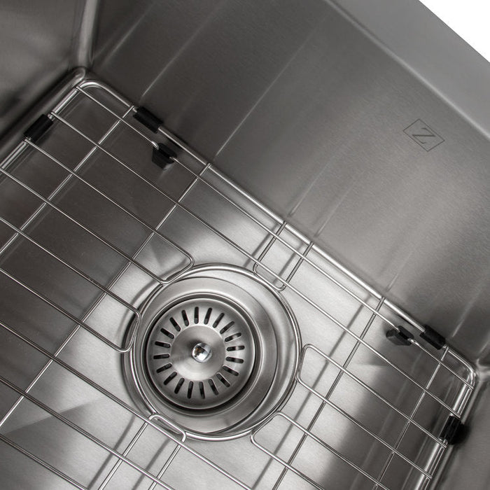 ZLINE Niseko 36 in. Farmhouse Apron Mount Double Bowl Stainless Steel Kitchen Sink with Bottom Grid (SA50D-36)