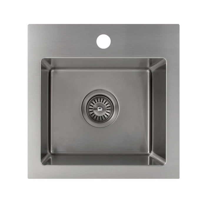 ZLINE Donner 15 in. Topmount Single Bowl Stainless Steel Bar Kitchen Sink (STS-15)