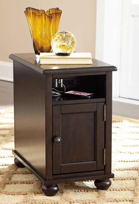 Barilanni Chairside End Table with USB Ports & Outlets