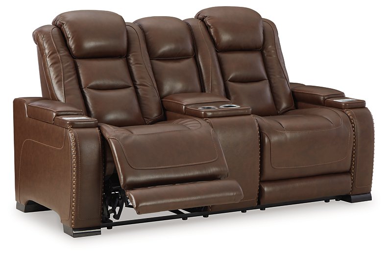 The Man-Den Power Reclining Loveseat with Console