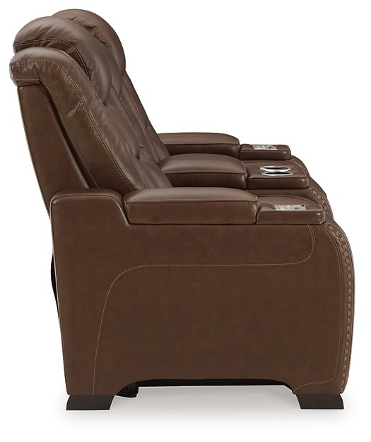 The Man-Den Power Reclining Loveseat with Console