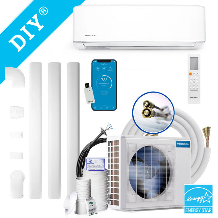 MRCOOL DIY 4th Generation E Star 18k BTU Ductless Mini-Split Heat Pump Complete System 208-230V