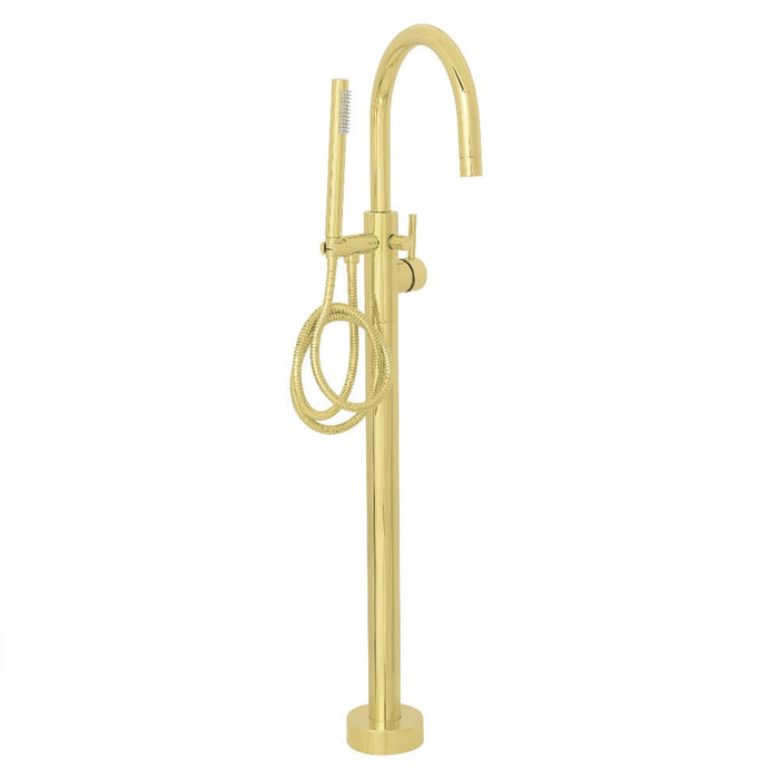 ZLINE Emerald Bay Bath Tub Filler with Hand Shower in Polished Gold (EMBY-BTF-PG)