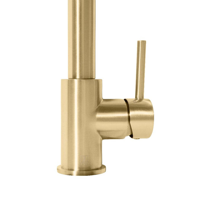 ZLINE Apollo Pull Down Spring Kitchen Faucet in Champagne Bronze (APL-KF-CB)