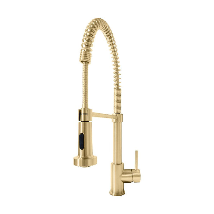 ZLINE Apollo Pull Down Spring Kitchen Faucet in Champagne Bronze (APL-KF-CB)