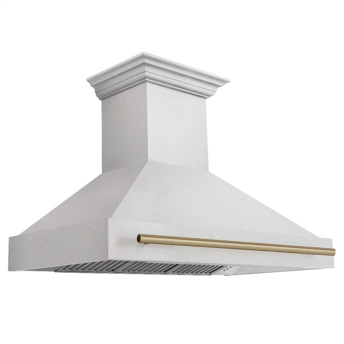 ZLINE Autograph Edition 48 in. Fingerprint Resistant Stainless Steel Range Hood (8654SNZ-48) Champagne Bronze