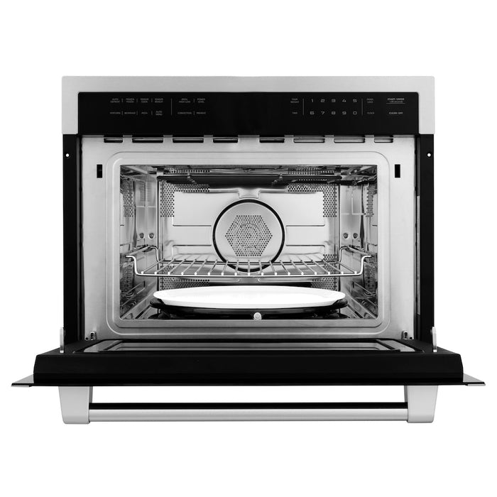 ZLINE 24 in. Stainless Steel Built-in Convection Microwave Oven with Speed and Sensor Cooking (MWO-24)