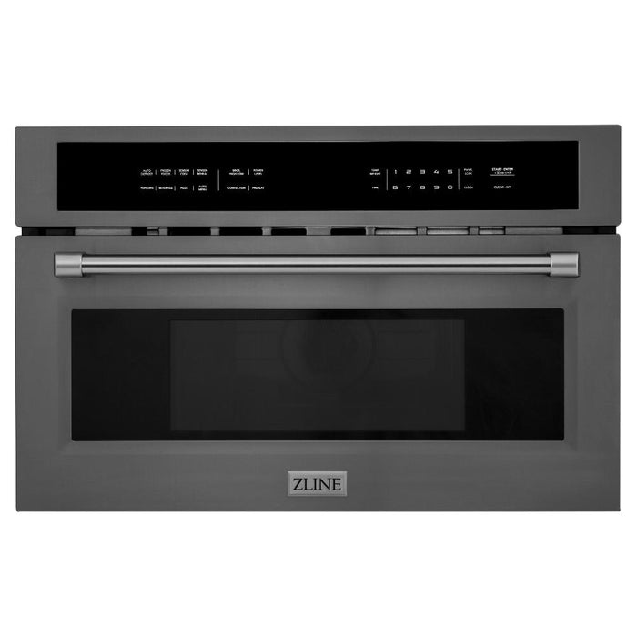 ZLINE 30 in. 1.6 cu ft. Black Stainless Steel Built-in Convection Microwave Oven (MWO-30-BS)